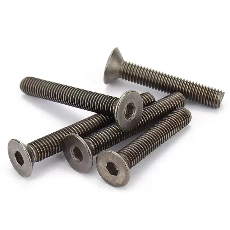 Titanium Bolts Countersunk Hexagon Socket Bolt Fastener Manufacturer Custom Size