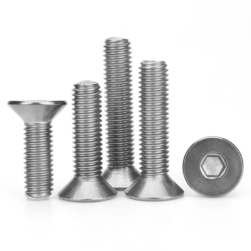 Titanium Bolts Countersunk Hexagon Socket Bolt Fastener Manufacturer Custom Size