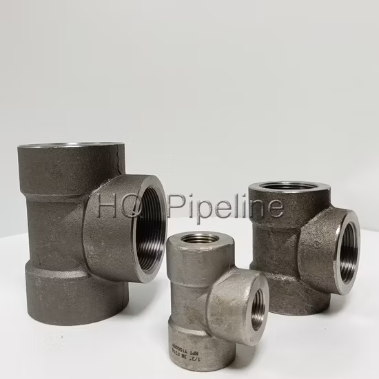 Fabricante chinês de fábrica personalizado de metal em branco de titânio forjado encaixe de tubo de aço carbono